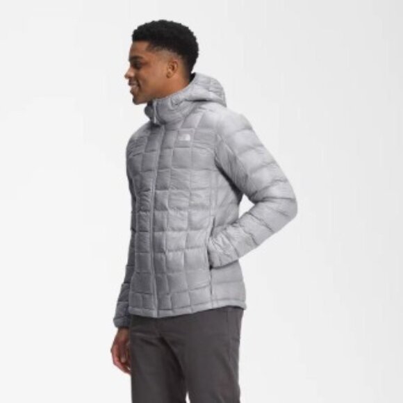 The North Face Thermoball Eco Hooded Jacket Meld Grey Size M Puffy Thermal NWT - Picture 1 of 11